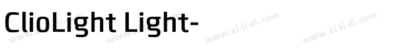 ClioLight Light字体转换